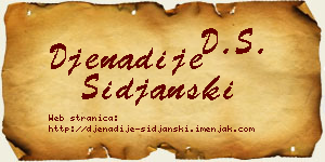 Đenadije Šiđanski vizit kartica